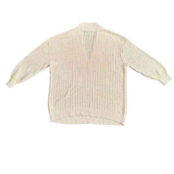 Cabi Sweater Women’s Ivory Size XL Croquet Pullover Alabaster Cotton V-Neck - Picture 4 of 4